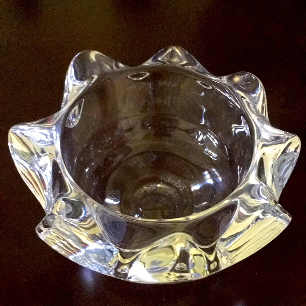 Nambe Rogaska lead crystal votive